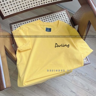 Áo phông ngắn tay DARLING co giãn 4 chiều basic mặc đôi, mặc nhóm trẻ trung