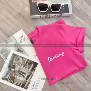 Áo phông ngắn tay DARLING co giãn 4 chiều basic mặc đôi, mặc nhóm trẻ trung