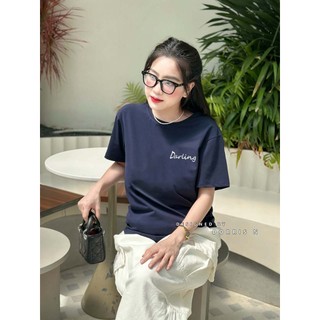 Áo phông ngắn tay DARLING co giãn 4 chiều basic mặc đôi, mặc nhóm trẻ trung
