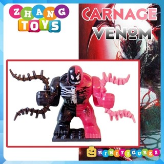 Đồ chơi Xếp hình người nhện Venom kết hợp Carnage Spider-Man Siêu anh hùng Marvel Minifigures Eagle EG132
