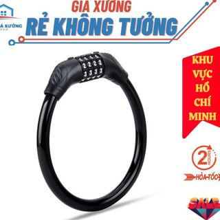 Khóa Xe Đạp 4 Số Cao Cấp Tiện Lợi Dễ Sử Dụng chống trộm , chống mất cắp lõi thép , mật mã không cần chìa khóa