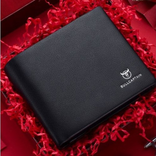 Ví nam da bò cao cấp, bóp da nam bullcaptain fashion style leather billfold men wallet full hộp nsvd568