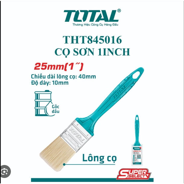 THT845016	Cọ sơn 1inch TOTAL