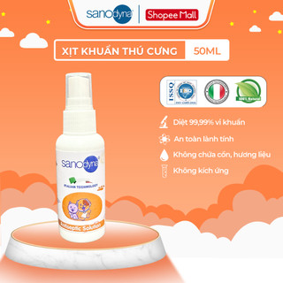  Xịt Khử Mùi Thú Cưng Sanodyna Pet 50ml Sát Khuẩn Chỗ Nằm Chậu Cát Và Phòng Ngừa Bệnh Cho Chó Mèo 