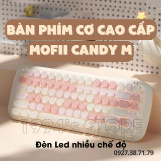 MoFii Candy M Bàn phím cơ cao cấp siêu đẹp cho các bạn nữ - Có đèn Led điều chỉnh được 20 chế độ - Gõ êm không tiếng ồn