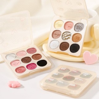 Bảng phấn mắt 9 màu XIXI Doodle Log Nine Color Eyeshadow NOVO xinh xắn Creamy Milk Chocolate NOVO43 XIXI61