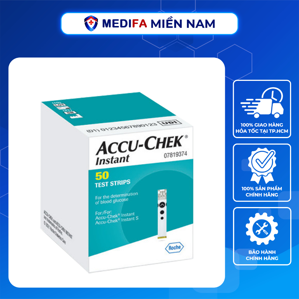 Hộp 50 Que Thử Đường Huyết ACCU-CHEK Instant