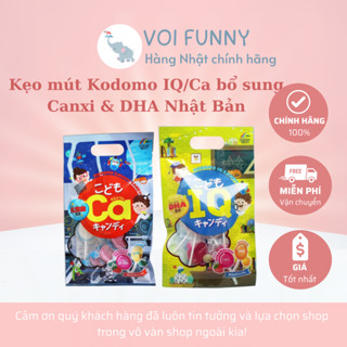 [CHÍNH HÃNG] - Kẹo mút Kodomo IQ/Ca bổ sung Canxi & DHA Nhật Bản cho bé từ 1 tuổi vị trái cây date 2026