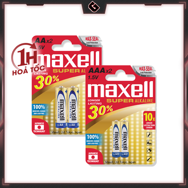 Pin Maxell Alkaline Super AA / AAA (LR6 / LR03) - Hàng Chính Hãng