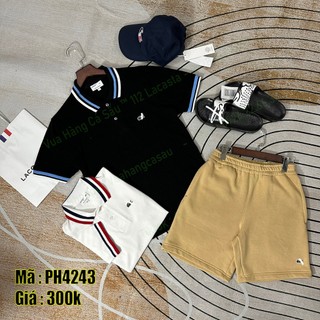 Áo polo la.coste ph4243 ngắn tay cổ sọc