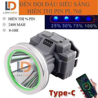 Đèn pin đội đầu pin sạc công suất lớn siêu sáng 3 chế độ  PL 768