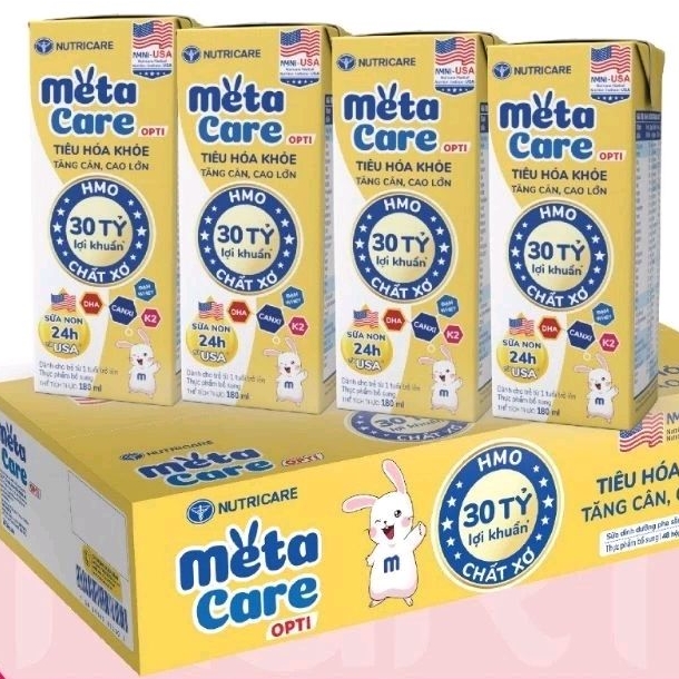 Sữa pha sẵn Metacare Opti thùng 48 hộp 110ml - 180ml