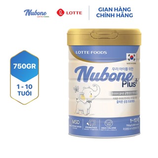 Sữa bột Nubone Lotte Foods Plus+ 750g (1 - 10 tuổi)