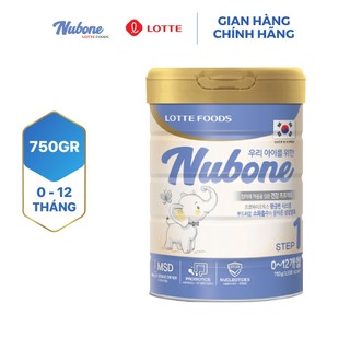 Sữa bột Nubone Lotte Foods Step 1 - 750g (0 - 12 tháng)
