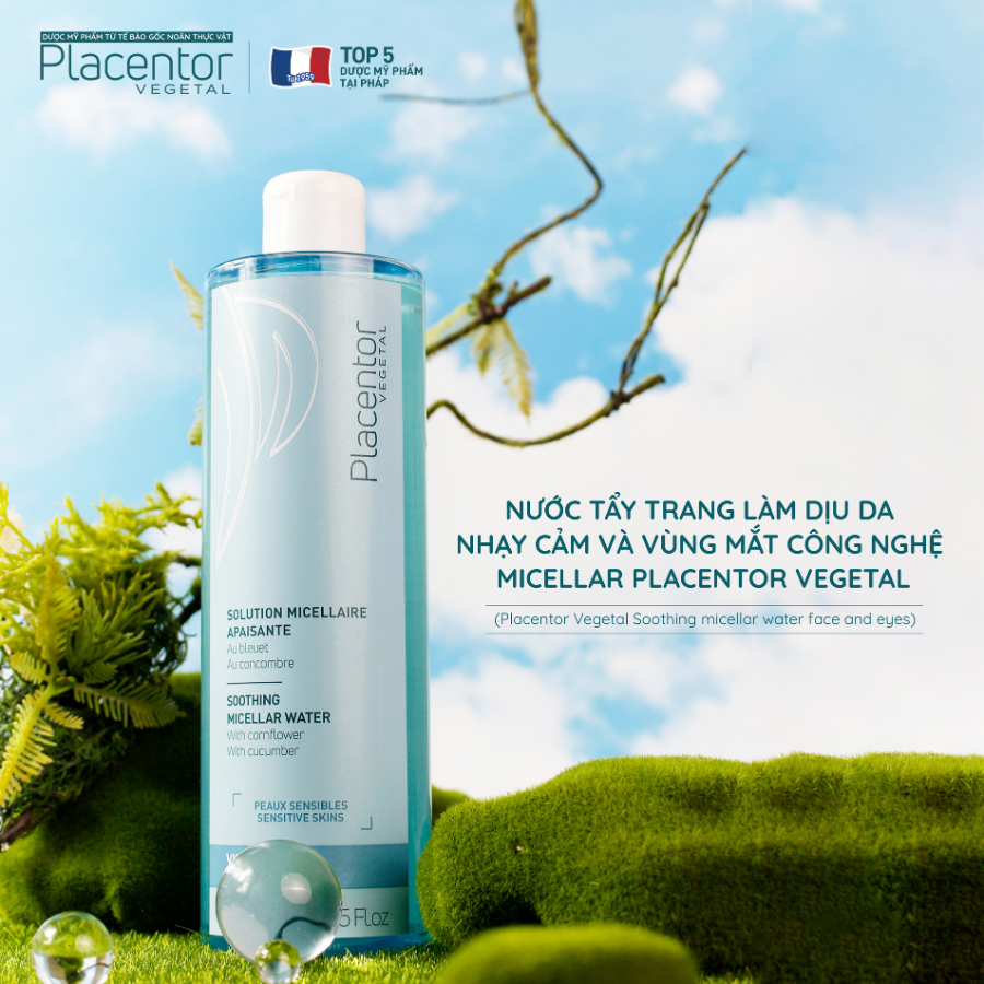 Bộ đôi nước tẩy trang dành cho mọi loại da Placentor Micellar Water