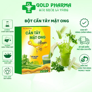 Cần Tây Mật Ong collagen chính hãng Nước Uống Detox Giảm Cân ngừa mụn Giữ Dáng đẹp Da thanh lọc cơ thể Hộp 15 gói