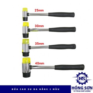 Búa cao su đa năng 2 đầu vàng đen hàng việt nam đủ kích cỡ