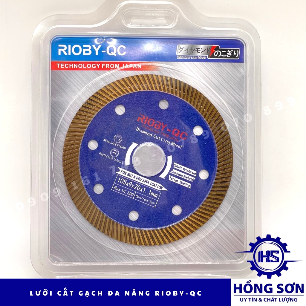 Lưỡi Cắt Gạch Rioby- QC 105 Hàng Chính Hãng