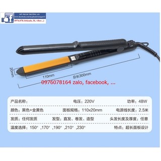 Máy kẹp duỗi tóc thẳng đa năng, máy là tóc mideas 168a cao cấp chuyên salon