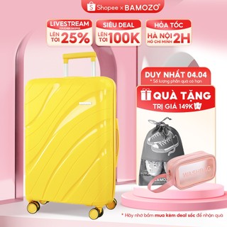   Hỏa Tốc  Vali Kéo Bamozo Du Lịch Nancy Chất Liệu Nhựa PP Chống Vỡ Tuyệt Đối - Bảo Hành Trọn Đời 
