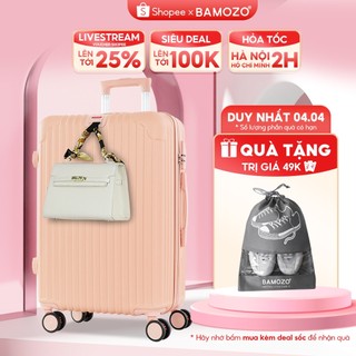Vali du lịch bamozo 8801 vali kéo nhựa size 20, 24
