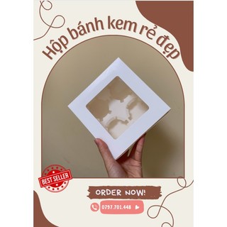 Hộp cupcake 4 bánh-set 10 hộp