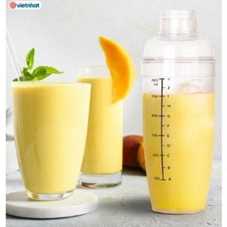 Bình lắc pha chế trong nhựa VIỆT NHẬT 320ml - 460ml - 600ml, có Vạch chia, nắp kín