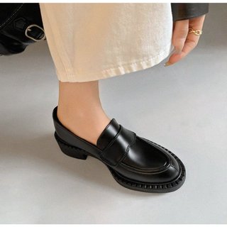 ENSO - Giày Loafer Da Thật RIVER Màu Đen