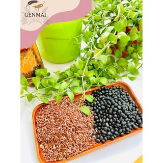 Gạo lứt rang củi kết hợp đậu đen xanh lòng thức uống