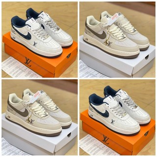 [Siêu Phẩm]Giày_Nike AF1 LV Nâu New 2024, Giày Louis Vuitton Trainer Brown Bản Trung Full Box Bill