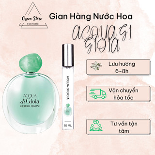Nước hoa nữ Giorgio Armani Acqua di Gioia Xanh hương thơm mát mẻ, thu hút chiết 10ml -Queenn store