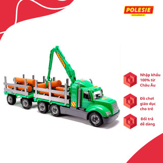 Xe Tải Đầu Kéo Chở Gỗ Mike Polesie 55668 Kích Thích Phát Triển Trí Tưởng Tượng, An Toàn, Thông Minh