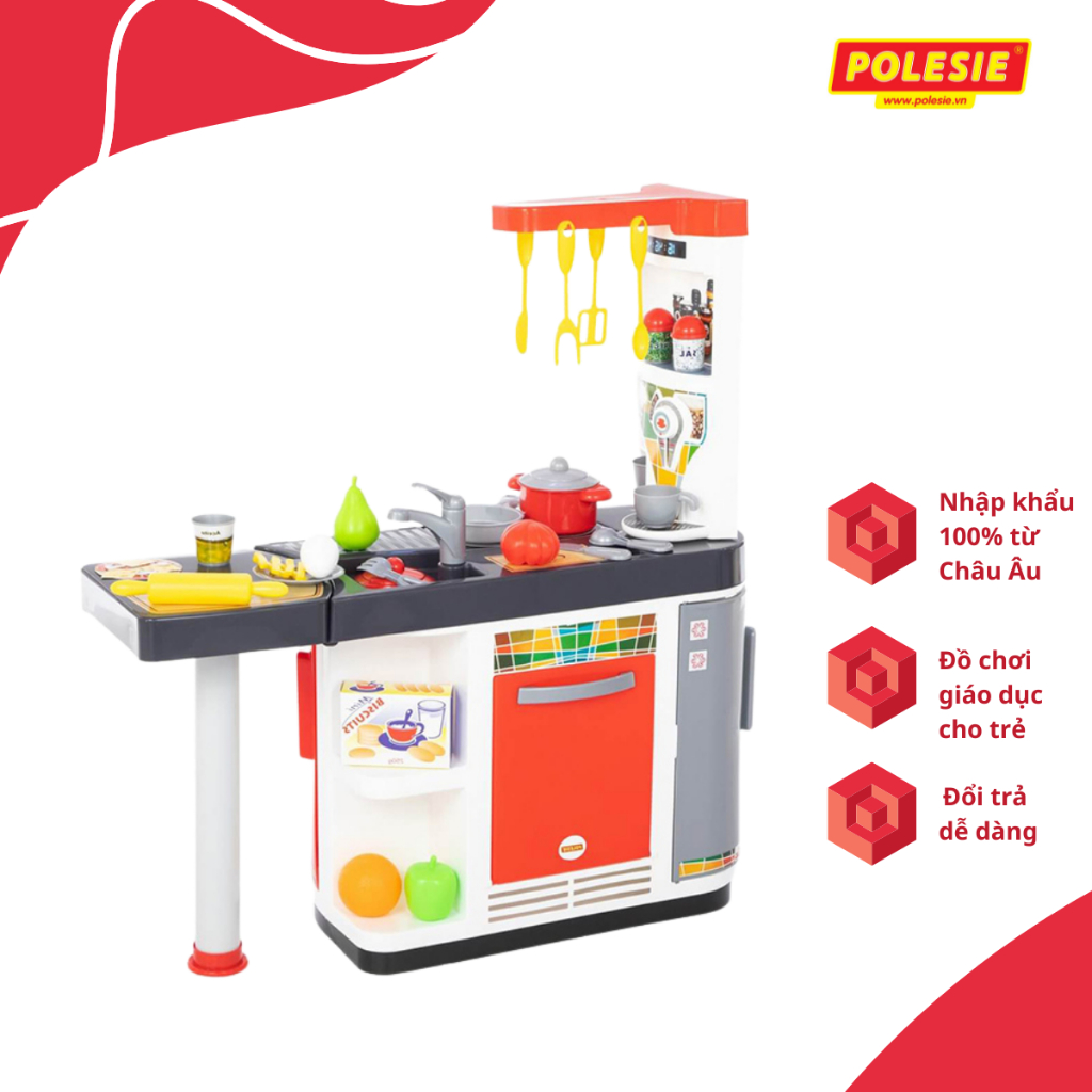 Bộ Đồ Chơi Nấu Ăn Cho Bé Master Chef Polesie 67609 Phát Triển Kỹ Năng Và Sáng Tạo, An Toàn, Thông Minh, Giáo Dục