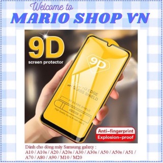 Kính cường lực full màn hình Samsung A10/ A20/A30/A10S/A20S/A30S/A50/A50S/A21S/A12/A32 4G/A52 5G/A52S 5G/A03S