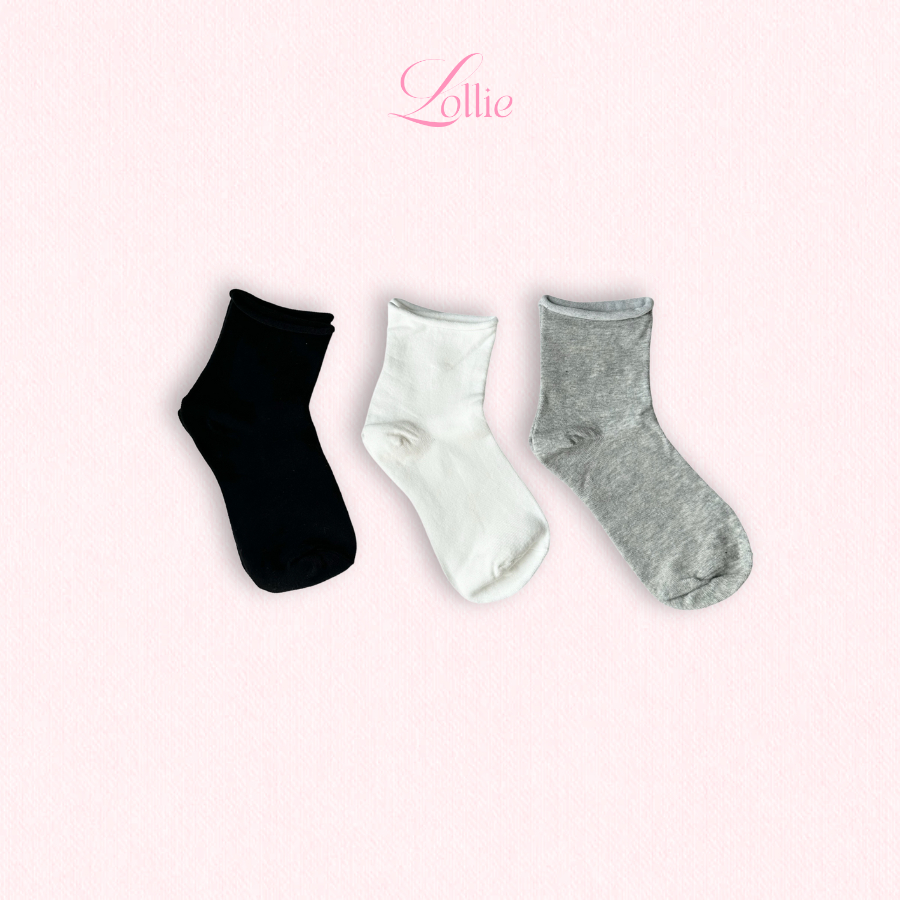 LOLLIE STUDIO - Tất trơn cao cổ ACC244
