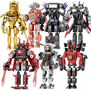  Skibidi Toilet Đồ Chơi Lắp Ráp Titan Speakerman Clock Man Drill Man King Cameraman Titan TV man Audioman Monitor Gía Rẻ 