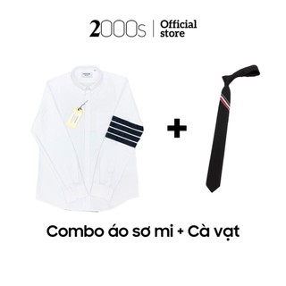 Combo áo sơ mi và cà vạt 2000s Store