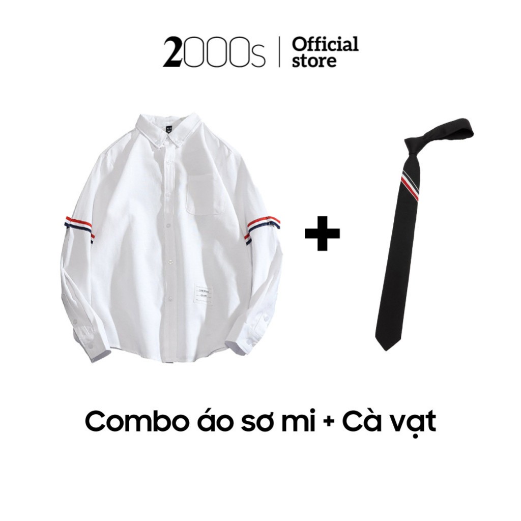 Combo áo sơ mi và cà vạt 2000s Store