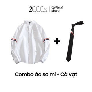 Combo áo sơ mi và cà vạt 2000s Store