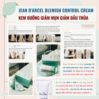 Kem dưỡng giảm mụn cấp tốc Blemish Control - Jean d'Arcel