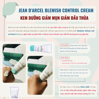 Kem dưỡng giảm mụn cấp tốc Blemish Control - Jean d'Arcel