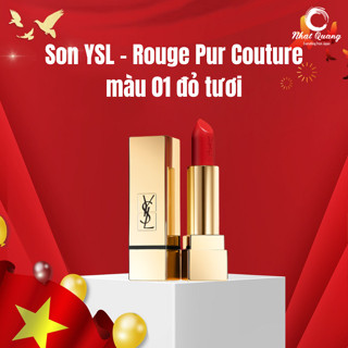 Son YSL - Rouge Pur Couture màu 01 đỏ tươi