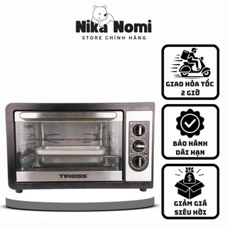 Lò nướng đối lưu tiross ts9609 - 36 lít - 2000w - 8 chức năng nướng - hàng chính hãng