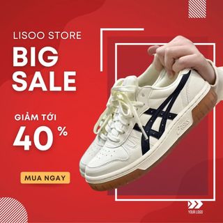 Giày Thể Thao Nam Nữ TRENDLUXE Asics Court Mz Màu Xám Đen Nâu