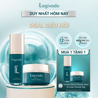 Bộ đôi dưỡng trắng da, mờ thâm nám và đốm nâu Lagivado High-L Revital (serum 50 ml + cream 50g)