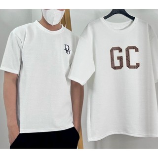 Áo Thun Nam Nữ Tay Lỡ Ngắn In Nổi Chữ GC Kiểu Dáng Unisex  T-SHIRT - Áo Phông Chất Xốp