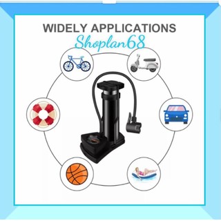 Bơm Hơi Đạp Chân Mini Đa Năng Có Đồng Hồ Đo Áp Suất, Nhỏ Gọn, Bơm Xe Máy, Xe Đạp, Lốp Ô Tô, Tiện Lợi T87