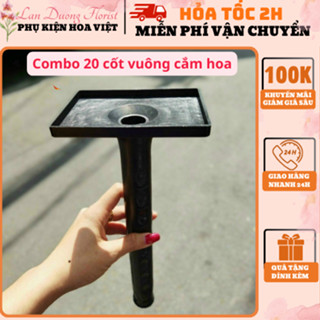 [GIÁ SỈ] Combo 20 cốt vuông, cốt nhựa cắm hoa sáp, hoa nhũ, handmade...