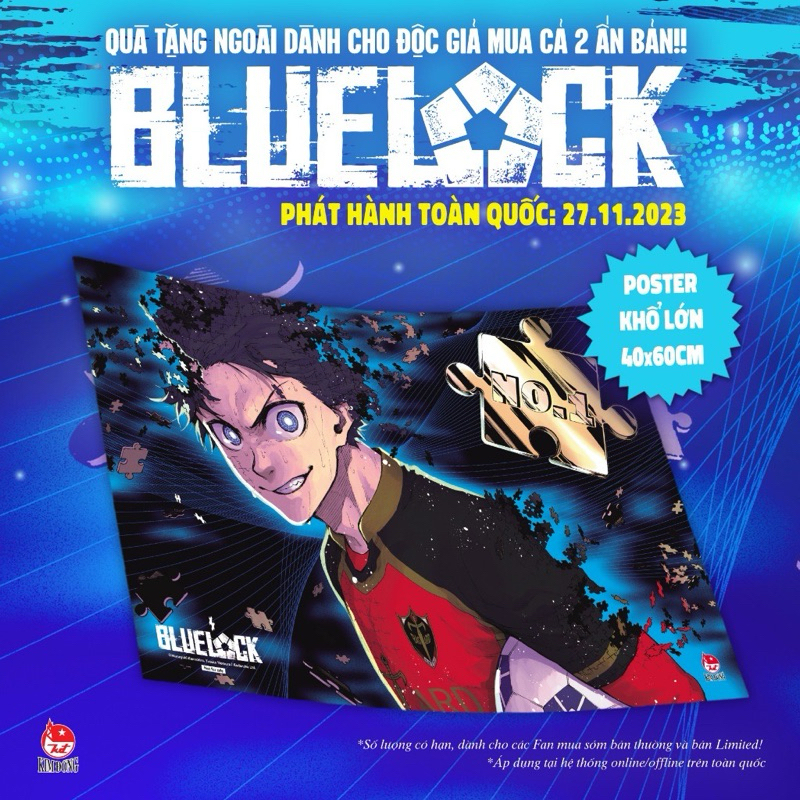 Poster Bluelock tập 20 giới hạn