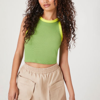 Áo croptop thun gân
